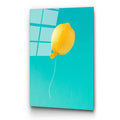 Limon Balon Cam Tablo - Sari