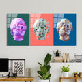 Heykel Pop-Art Set Cam Tablo - Cok-renkli