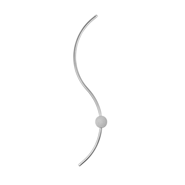 S-Dalga Modern LED Aplik - Gümüş