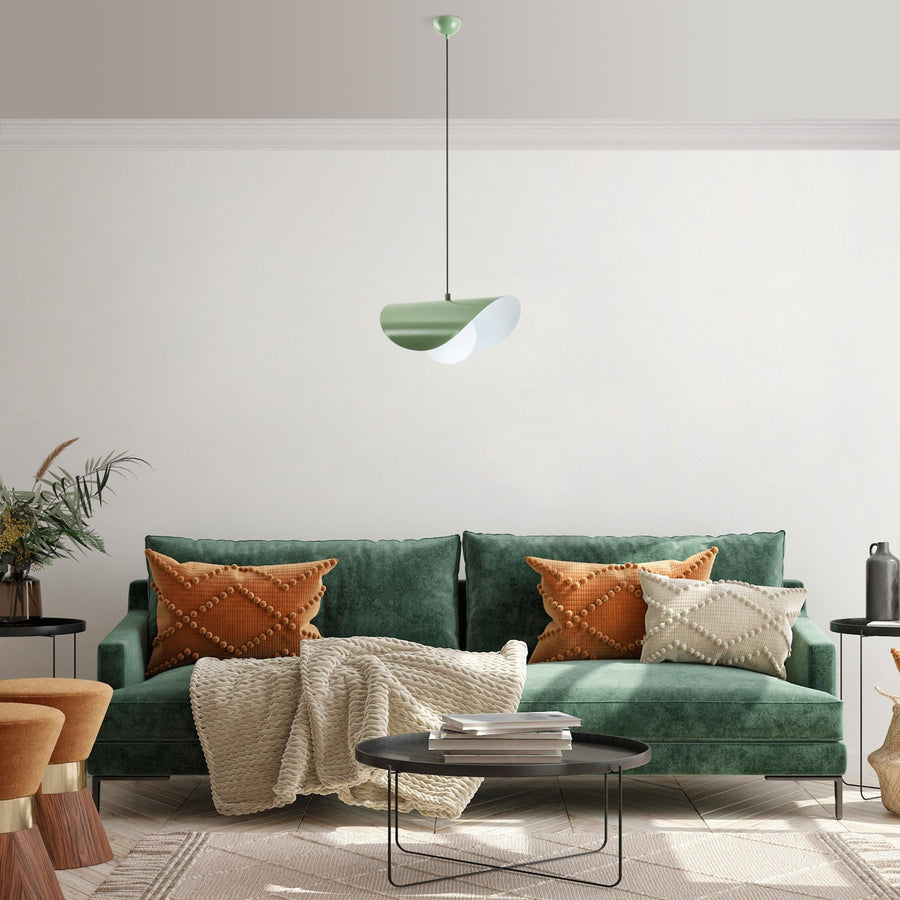 Mint Yeşil Camlı Tekli Sarkıt - Yesil