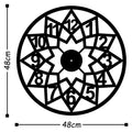 Cicek Mandala Bakir Metal Duvar Saati
