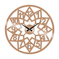 Cicek Mandala Bakir Metal Duvar Saati