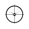 Crosshair Minimalist Metal Duvar Saati - Siyah