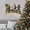 St. Nick Yolda Metal Duvar Aydınlatması - Siyah