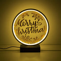 Merry Christmas Kar Taneli Masa Lambasi - Siyah