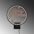 Merry Christmas Yildizli Metal Duvar Apligi - Siyah
