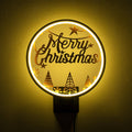 Merry Christmas Yildizli Metal Duvar Apligi - Siyah