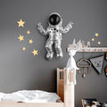 Astronot Polyester Duvar Susu - Gumus