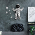 Astronot Polyester Duvar Susu - Gumus