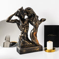 Cift Figur Polyester Heykel - Bakir