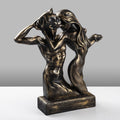 Cift Figur Polyester Heykel - Bakir