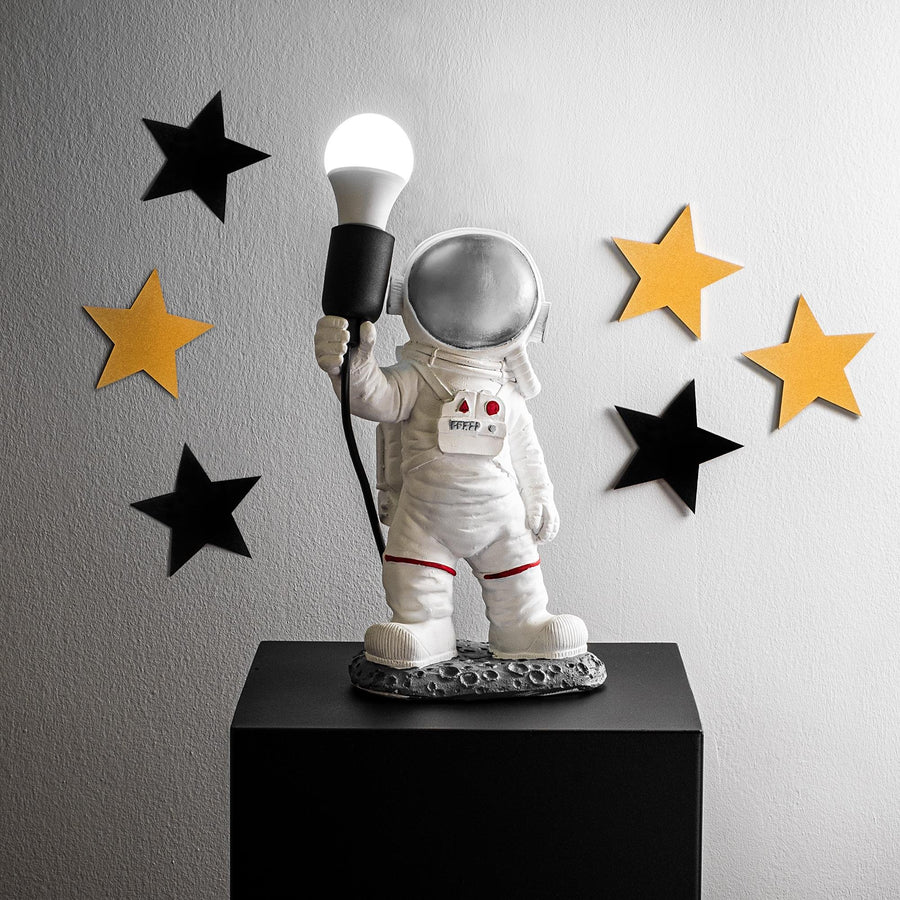 Astronot Polyester Masa Lambasi - Gumus Vizorlu