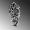 Aslan Modern Polyester Heykel - Gumus