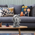 Kaplan Modern Polyester Heykel - Gumus