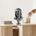 Herakles Aslan Baslikli Polyester Bust - Gumus