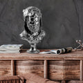 Herakles Aslan Baslikli Polyester Bust - Gumus