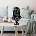 Herakles Aslan Baslikli Polyester Bust - Siyah