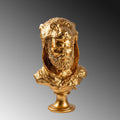 Herakles Aslan Baslikli Polyester Bust - Altin