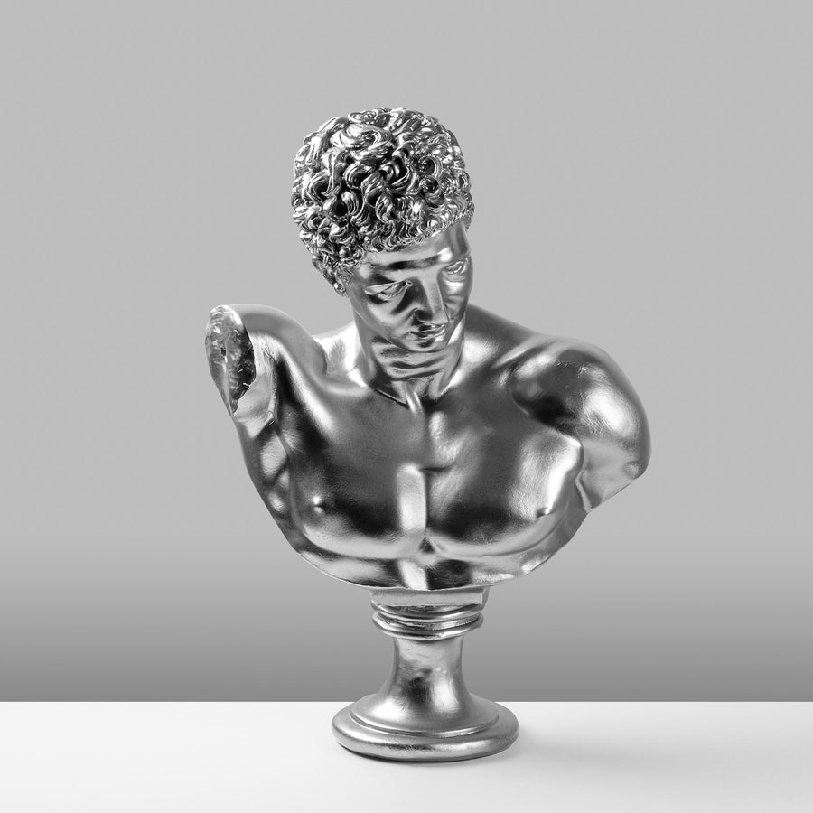 Atletik Erkek Klasik Polyester Bust - Gumus