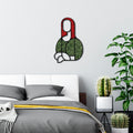 Mona Lisa Yosun Metal Duvar Panosu - Yesil