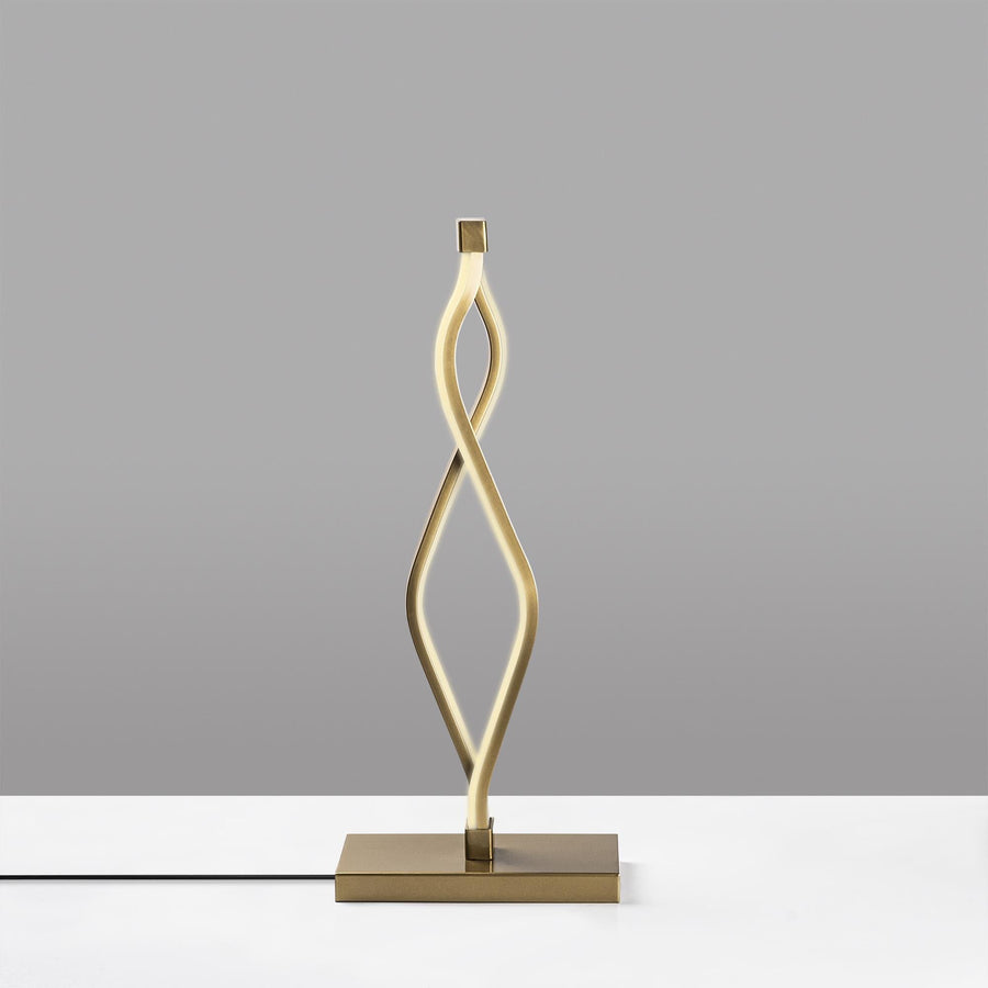 Spiral Metal Masa Lambası - Altin