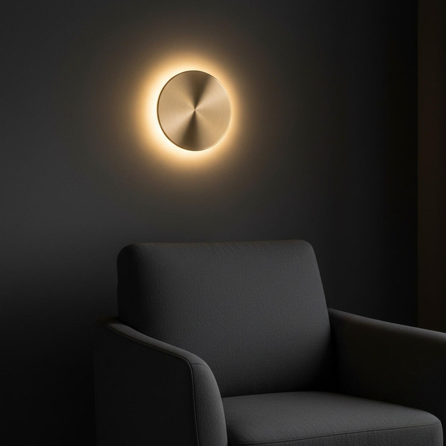 Altin LED Metal Sivama Tekli Aplik - Altin