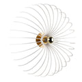 Spiral Tel Tekli Aplik Metal - Beyaz