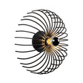 Spiral Tel Tekli Aplik Metal - Siyah