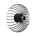 Spiral Tel Tekli Aplik Metal - Siyah