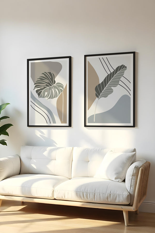 Modern Geometrik Desenli Tablo Seti - 2’li Set | huhu119