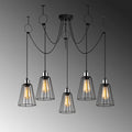 Konik Tel 5'li Tepsi Sarkıt - Siyah