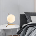 Küresel Cam Modern Masa Lambası - Altin