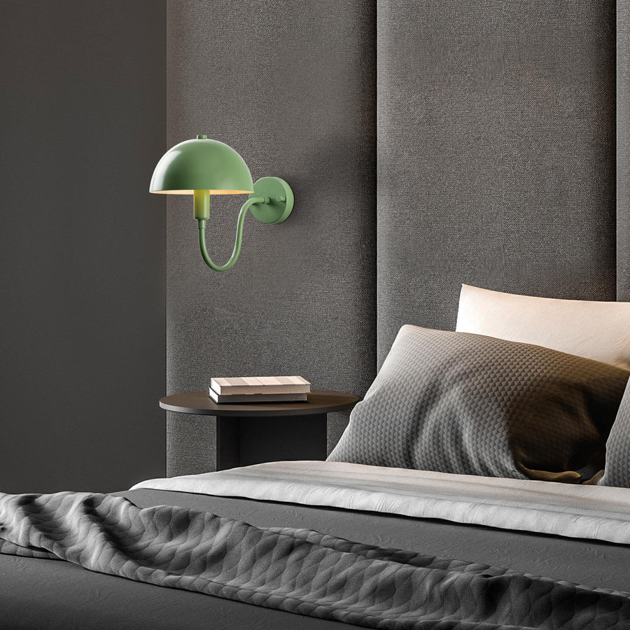 Kupol Metal Duvar Aplik - Yesil