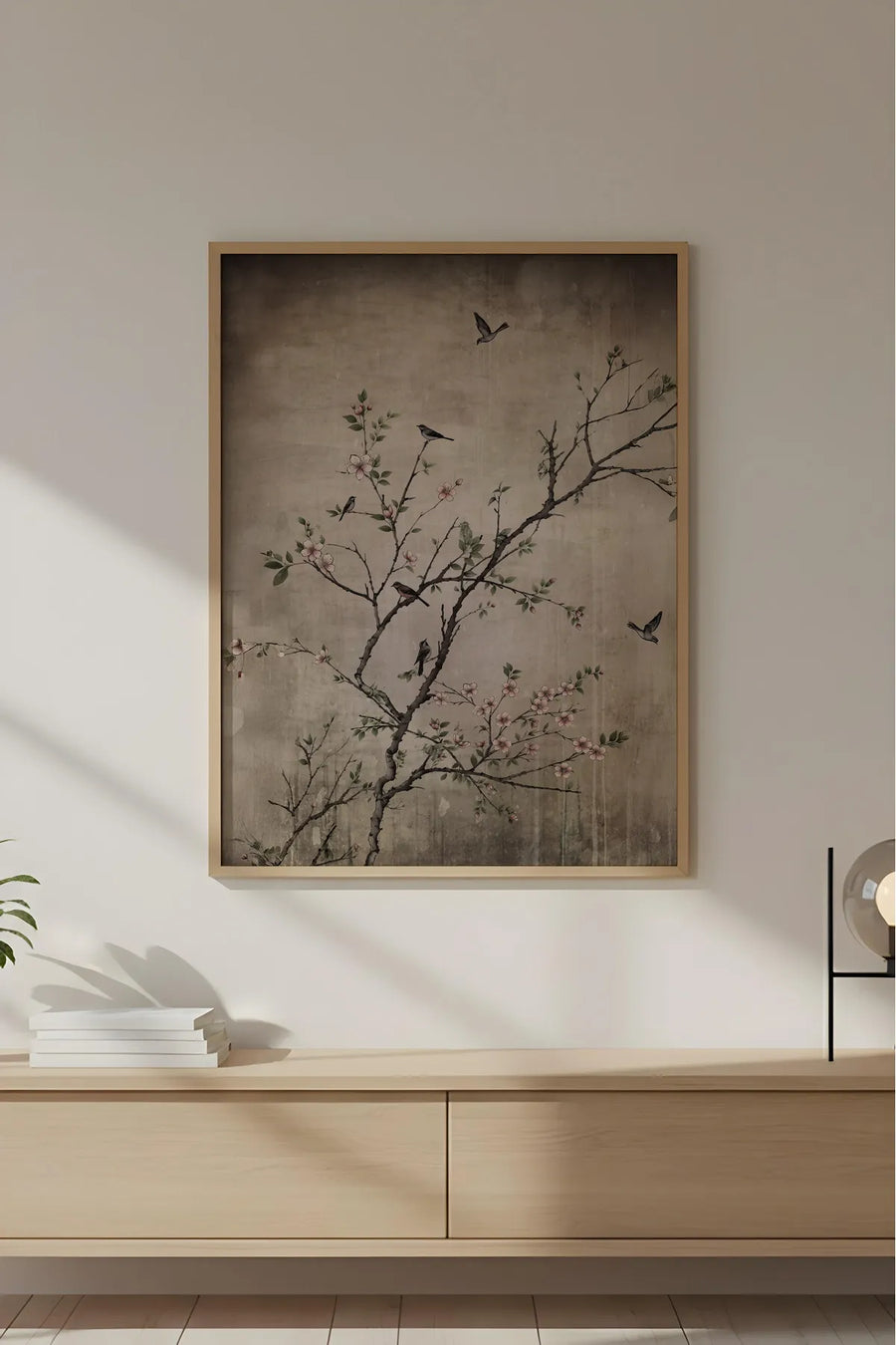 Ahşap Çerçeveli Wabi Sabi Koleksiyon Tablo | Huhu722