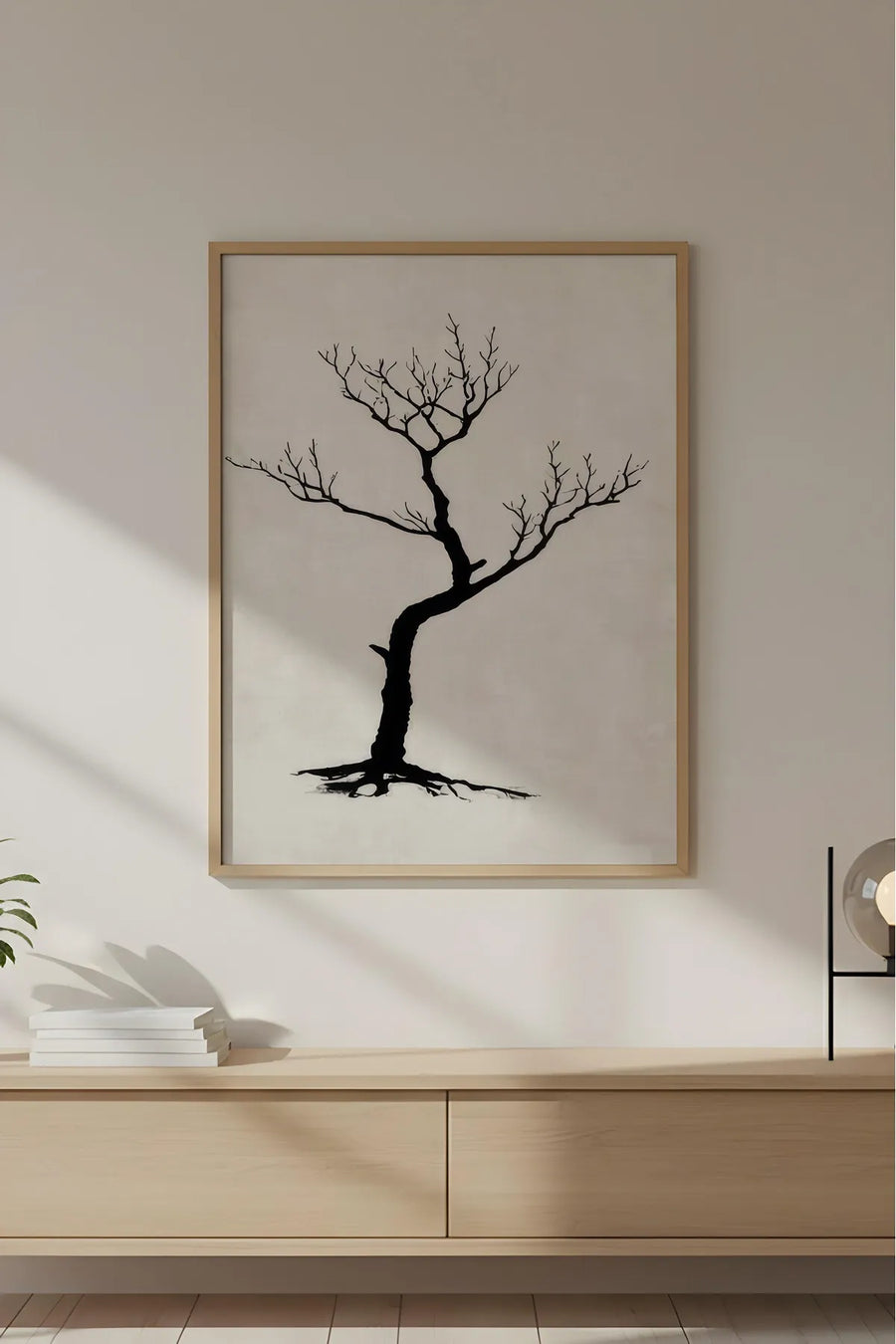 Ahşap Çerçeveli Wabi Sabi Koleksiyon Tablo | Huhu733