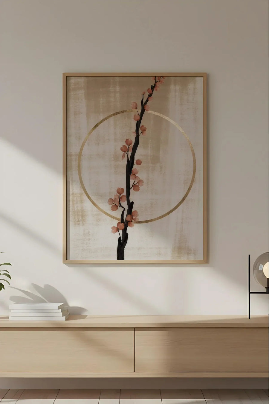 Ahşap Çerçeveli Wabi Sabi Koleksiyon Tablo | Huhu739