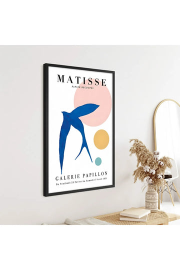 Ahşap Siyah Çerçeveli Henri Matisse Tablosu | Huhu288