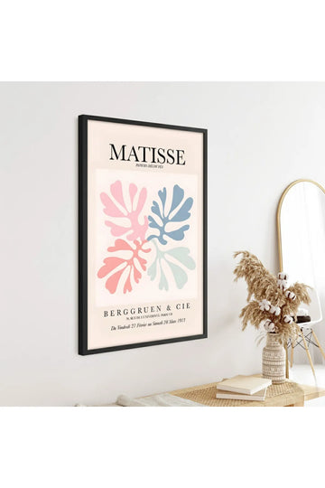 Ahşap Siyah Çerçeveli Henri Matisse Tablosu | Huhu290