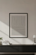 Ahşap Siyah Çerçeveli Minimalist Tablo | Huhu575
