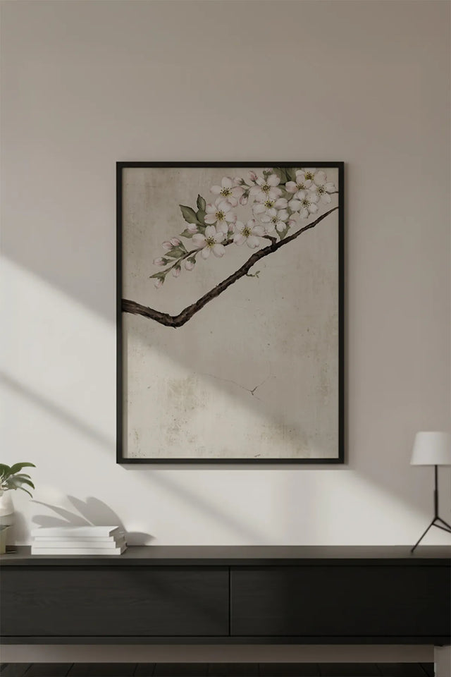 Ahşap Siyah Çerçeveli Wabi Sabi Koleksiyon Tablo | Huhu727