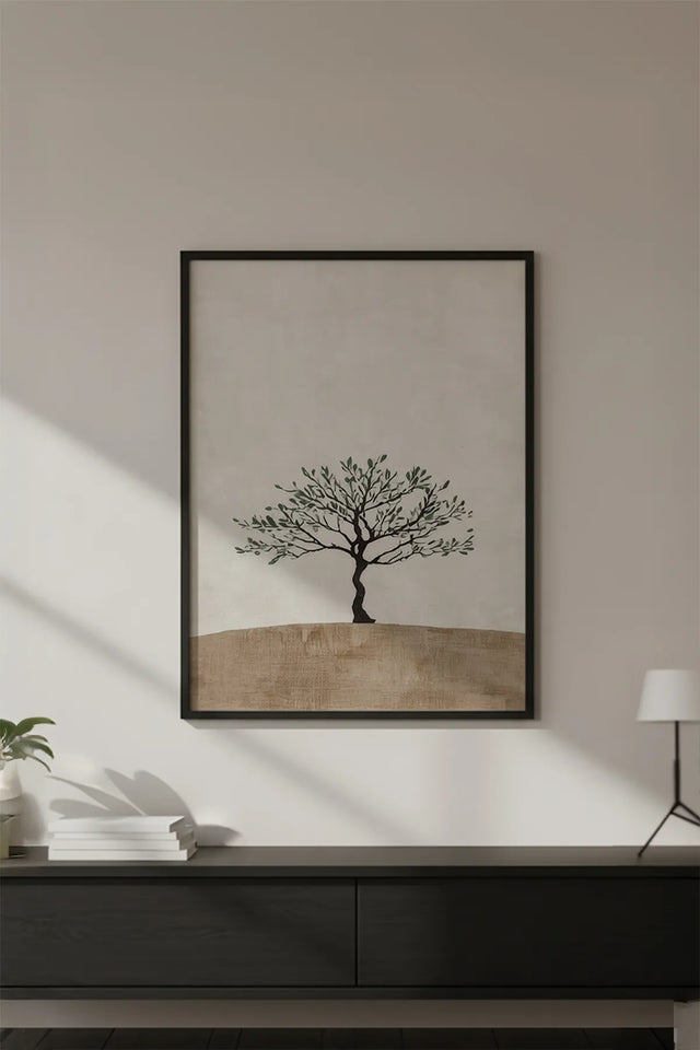 Ahşap Siyah Çerçeveli Wabi Sabi Koleksiyon Tablo | Huhu734
