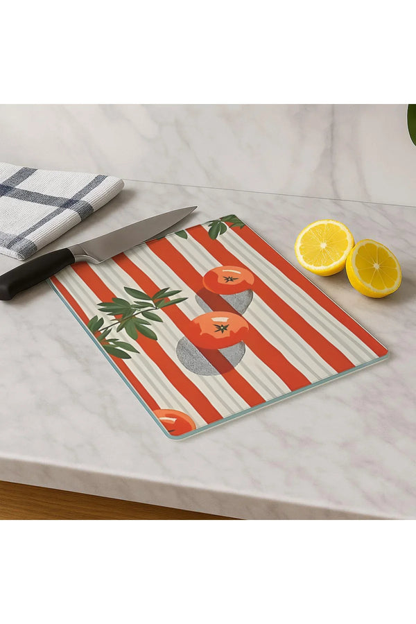 Cam Kesme Tahtası 20x30 cm | Temperli Cam | Hijyenik ve Dayanıklı Mutfak Gereci | KSME70