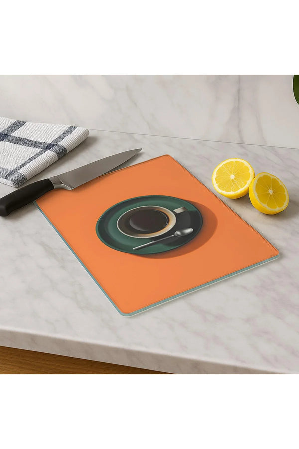 Cam Kesme Tahtası 20x30 cm | Temperli Cam | Hijyenik ve Dayanıklı Mutfak Gereci | KSME67