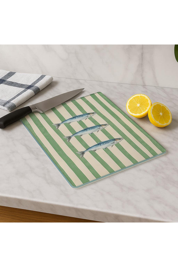 Cam Kesme Tahtası 20x30 cm | Temperli Cam | Hijyenik ve Dayanıklı Mutfak Gereci | KSME11