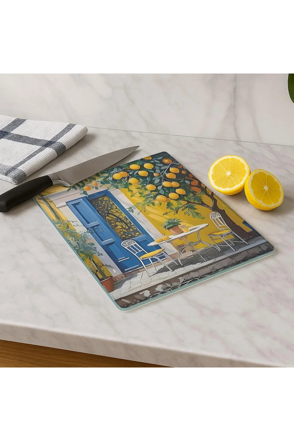 Cam Kesme Tahtası 20x30 cm | Temperli Cam | Hijyenik ve Dayanıklı Mutfak Gereci | KSME72