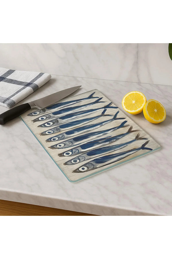 Cam Kesme Tahtası 20x30 cm | Temperli Cam | Hijyenik ve Dayanıklı Mutfak Gereci | KSME28