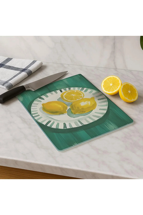 Cam Kesme Tahtası 20x30 cm | Temperli Cam | Hijyenik ve Dayanıklı Mutfak Gereci | KSME4