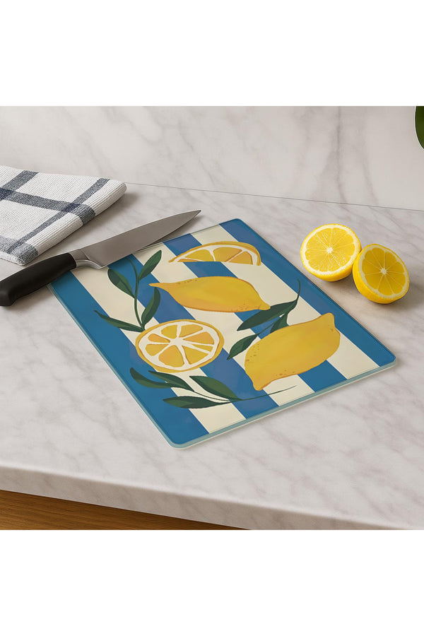 Cam Kesme Tahtası 20x30 cm | Temperli Cam | Hijyenik ve Dayanıklı Mutfak Gereci | KSME12