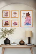 Pastel Temalı Çerçeveli Tablo Seti - Modern 5’li Set | huhu459