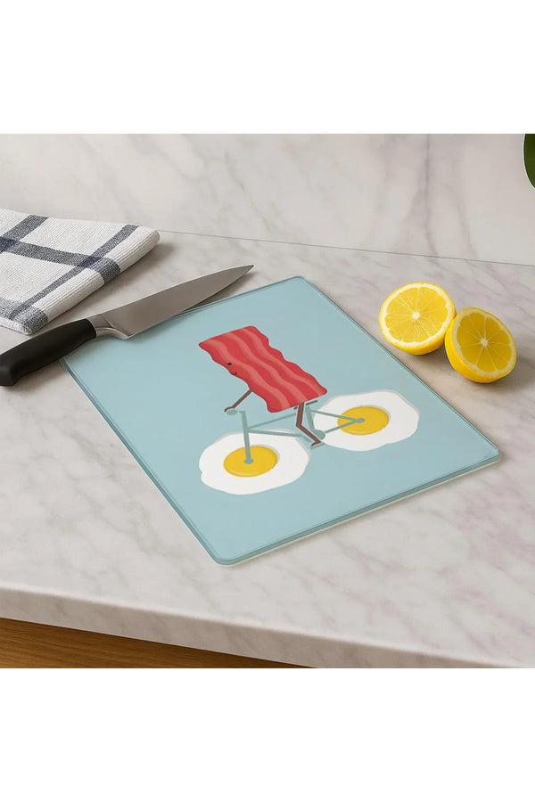 Cam Kesme Tahtası 20x30 cm | Temperli Cam | Hijyenik ve Dayanıklı Mutfak Gereci | KSME57